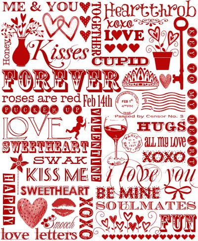 Valentine words
