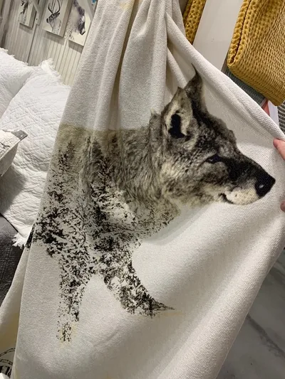 Wolf in the pines